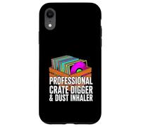 Carcasa para iPhone XR Funny Vinyl Record Collector Crate Digger Dust Inhaler
