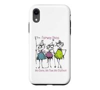 Carcasa para iPhone XR Funny Women Golf Fairway Divas Vinimos, vimos, Clubes