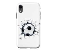Carcasa para iPhone XR Fútbol Amor Futbolista Europeo Funny Ball Burst Goal