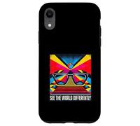 Carcasa para iPhone XR Gafas de Sol de Colores Diferentes para concienciación sobre el Autismo