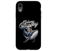 Carcasa para iPhone XR Galaxy Odyssey Astronaut Riding Cosmic Whale Art