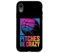 Carcasa para iPhone XR Game Day Baseball Fan Pitches be Crazy para Mujer
