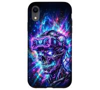 Carcasa para iPhone XR Gamer Calavera Casco VR Videojuegos Gaming Skull Consola