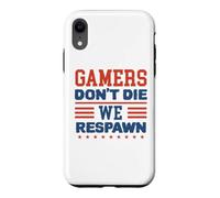 Carcasa para iPhone XR Gamers Don't Die We Respawn Sparklers Patriotic Hombres Mujeres