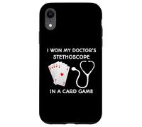 Carcasa para iPhone XR Gané el Estetoscopio de mi médico en un Juego de Cartas