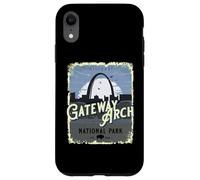 Carcasa para iPhone XR Gateway Arch National Park - Recuerdo Vintage de Vacaciones