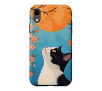 Carcasa para iPhone XR Gato Japonés Mirando Al Sol