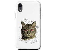 Carcasa para iPhone XR Gato Ojos Rojos Super Bad Street Style Vibes