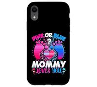 Carcasa para iPhone XR Gender Reveal Mommy Team Rosa o Azul Qué Piensas