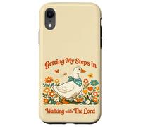 Carcasa para iPhone XR Getting My Steps in Walking with The Lord Christian Floral