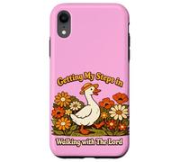 Carcasa para iPhone XR Getting My Steps in Walking with The Lord Christian Floral I