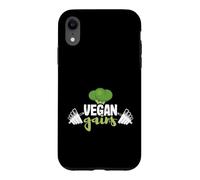 Carcasa para iPhone XR Gimnasio Divertido Entrenamiento Dieta Basada en Plantas Fitness Vegano