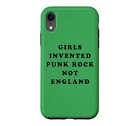 Carcasa para iPhone XR Girls Invented Punk Rock Not England - Green