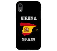 Carcasa para iPhone XR Girona España Vintage España Bandera Mapa Diseño