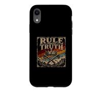 Carcasa para iPhone XR Gobernar a través de la Verdad, Ejes Cruzados, Vintage
