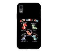 Carcasa para iPhone XR God Says I Am Dinosaur Bible Verses