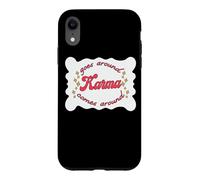 Carcasa para iPhone XR Goes Around Karma Viene Alrededor Retro Estética