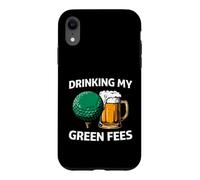 Carcasa para iPhone XR Golfer Drinking My Green Fees Beer Humor