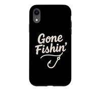 Carcasa para iPhone XR Gone Fishin' Funny Fishing Hook Shirt Hombres Mujeres Niños Pescadores