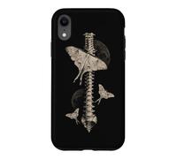 Carcasa para iPhone XR Gótico Polilla Anatomía Columna Luna Oculto Naturaleza