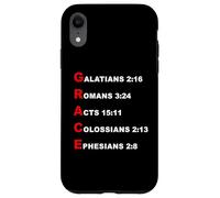 Carcasa para iPhone XR Grace Acrostic - 5 Christian Faith Bible Verse Scriptures