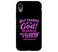 Carcasa para iPhone XR Gracias a Dios Corintios Versículo de la Biblia Fe Escritura Oración