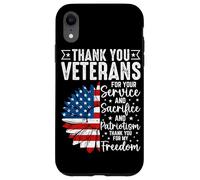 Carcasa para iPhone XR Gracias Veteranos por Su Servicio Y Sacrificio Y Patrio