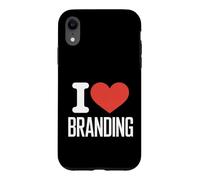 Carcasa para iPhone XR Gracioso I Love Branding Decir Marketing Humor