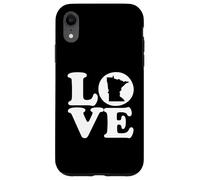 Carcasa para iPhone XR Gráfico de Amor Mapa de Minnesota