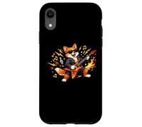 Carcasa para iPhone XR Gráfico de Mascota de Guitarra Rocking Fox