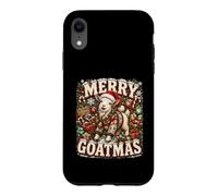 Carcasa para iPhone XR Gráfico navideño Retro de Farm Goat Merry Goatmas