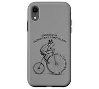 Carcasa para iPhone XR Gráfico significativo de Tomfoolery Penny-Farthing Bullfrog