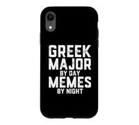 Carcasa para iPhone XR Greek Major by Day Memes Noche Estudiantes Estudiantes Clásicos