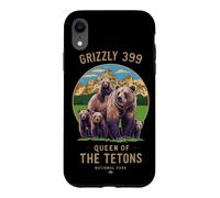 Carcasa para iPhone XR Grizzly 399 Bear Lovers Reina del Parque Nacional Tetons