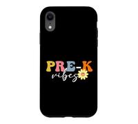Carcasa para iPhone XR Groovy Pre-k Vibes Equipo de Pre-Kindergarten Primer día de Clases