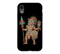 Carcasa para iPhone XR Guerrero Azteca Códice Mexicano Arte Mesoamericano Tribal Azteca