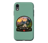 Carcasa para iPhone XR Guilin China Montañas Karst Li Río Paisaje Viaje Desig