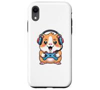 Carcasa para iPhone XR Guinea Pig Playing Video Game Rodents Gamers