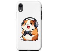 Carcasa para iPhone XR Guinea Pig Playing Video Game Rodents Gamers