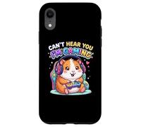 Carcasa para iPhone XR Guinea Pig Rodents Gamer, Gaming Can't Hear You I'm Gaming