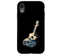 Carcasa para iPhone XR Guitarra Wave Art Japonés Cool Hombres Mujeres Motivo Amante De La M