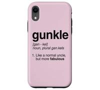 Carcasa para iPhone XR Gunkle Diccionario Definición Divertido Gay Tío Orgullo Broma