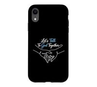 Carcasa para iPhone XR Hablemos con Dios Juntos Grupo de Oración Cristiana