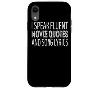 Carcasa para iPhone XR Hablo con fluidez Citas de películas y Letras de Canciones