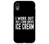 Carcasa para iPhone XR Hago Ejercicio para Poder Tomar Helado