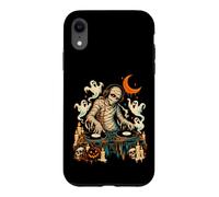 Carcasa para iPhone XR Halloween Momia DJ Música Espeluznante Tocadiscos Fiesta