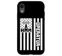 Carcasa para iPhone XR Ham Radio Operator | USA Flag Home Pride Amateur Radio