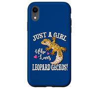 Carcasa para iPhone XR Happy Reptile Just A Girl Who Loves Leopard Geckos Lover