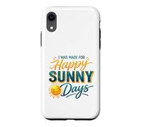 Carcasa para iPhone XR Happy Sunny Days Sonriente Sol Verano Amante