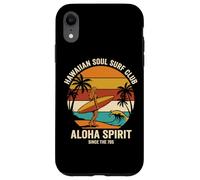Carcasa para iPhone XR Hawaiian Soul Surf Club 70 Aloha Retro Beach Surfer Girl